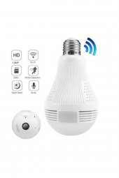 Panoramik 360 Ampul Şeklinde Güvenlik Kamerası 1080p Wifi - 2