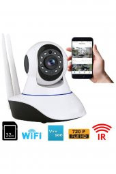 Gece Görüşlü Kablosuz Bebek Izleme Kamerası Wifi Ip Kamera-32 Gblı - 1