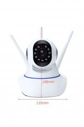 Gece Görüşlü Kablosuz Bebek Izleme Kamerası Wifi Ip Kamera-32 Gblı - 3