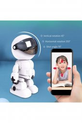 1080p Robot Görünümlü Wifi Ip Bebek Bakıcı Güvenlik Kamerası Kablosuz Gece Görüşlü - 3