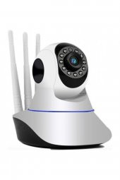 Wi-fi Kablosuz Cmr5 Ip Güvenlik Ve Bebek Kamerası 360 Derece 3 Anten - 1