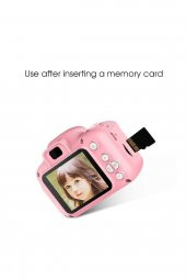 Pembe 8 Gb Sd Kartlı Mini Eğitici Kamera Çocuklar İçin Dijital Fotoğraf Makinesi Cmr9 - 2