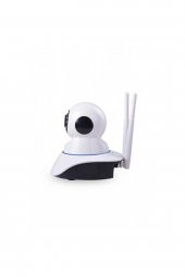 Kablosuz Wifi Ip Kamera 1080p Full Hd 3 Mp Hareketli Kamera Gece Görüşlü Beyaz - 3