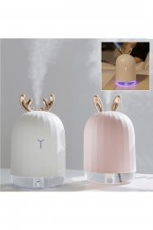 Işıklı Su Hazneli Hava Nemlendirici Buhar Makinesi Nemlendirici Geyik Figürlü - 3