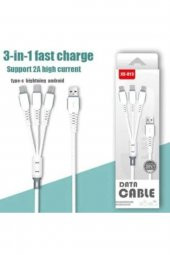 Inter Beyaz Cable Xs-013 Çoklu Sarj Kablosu Data Cable - 1