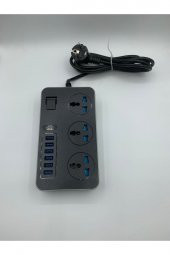 Tb-t09 Akım Korumalı 6 Port Usb Girişli 3lü Priz - 2
