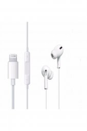 Iphone Lightning Uçlu Silikonlu Mikrofonlu Kulaklık Pop Up Direk Bağlantı - 1