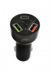 Pd Araç Çakmaklık 2 Usb+20w Pd Hızlı Şarj Destekli Çift Usb+type-c Giriş 55w Power Quick Ciharge 3.0 - 1