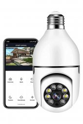 Dünyanın Her Yerinden 360° Döndürülen 1080p Kablosuz (hareketli) Speed Ptz Ip Ampul Kamera - 2