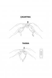 Mi Band 3m4m5m6 Akıllı Bileklik Uyumlu Silikon Kordon - 2