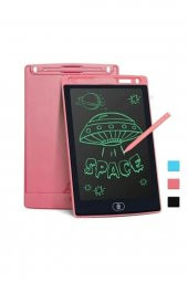 Dijital Kalemli Çizim Yazı Tahtası Not Yazma Eğitim Tableti Writing Tablet 8,5 Inç Pembe - 3