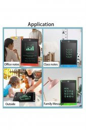Writing Tablet Lcd 10 Inç Dijital Kalemli Çizim Yazı Tahtası Grafik Not Yazma Eğitim Tableti - 3