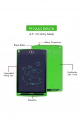 Grafik Çocuk Yazı Tahtası Çizim Tableti 8.5 Inç Eğitici Etkinlik Dijital Ekran - 3