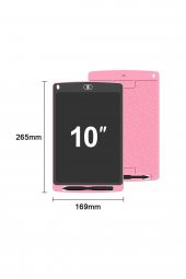 Writing Tablet Lcd 10 Inç Dijital Kalemli Çizim Yazı Tahtası Grafik Not Yazma Eğitim Tableti - 3