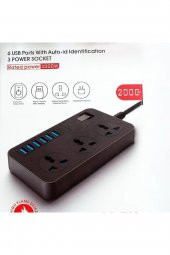 Power Tb-t09 6 Usbli 3lü Akım Korumalı Grup Priz Tb-t09 - 1