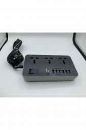 Akım Korumalı 6 Usbli 3lü Grup Priz Uzatma Kablosu T09 Akım Priz - 2