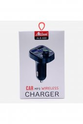 2 Usb Çıkışlı Als-a88 Model Araç Şarj & Bluetooth Kiti Wireless Car Charger Mp3 Tf Kart Girişli - 2