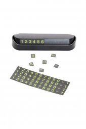 Araç Içi Park Telefon Numarası Fosforlu Numaratör Oto Cam Kartı - 1