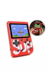 Taşınabilir Video Oyun Konsolu 3 400 Oyunlu Mini Atari Gameboy Kırmızı - 1