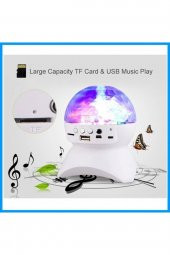 Dönen Işıklı Disko Topu Mp3 Usb Çalar Speaker Bluetooth Hoparlör L-740 - 3