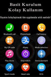 Smartwatch  Gpsnfcsiri Destekli 2.05 Ekran - 2