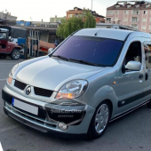Renault Kangoo 1 1998-2007 Uyumlu Üniversal Astra H lip Esnek Ön Lip 2 Parça Tampon Altı Dil Karlık Ön Ek - 5