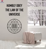 Oturma Odası, Ofis, Dükkan Duvar Sticker Sri Yantra Alıntı Daire Kutsal Geometri Hinduizm Çıkartmalar thumbnail 1