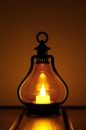 Led Mum Vintage Retro Gaz Lambası Tipi Pilli Dumansız Alevli Dekoratif Yapay Mum Işıldak El Lambası - 1