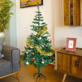 T.Concept Yılbaşı Çam Ağacı 150 cm Boy, 300 Dal, Noel Yılbaşı Dekorasyonu, Metal Ayaklı, Kutulu thumbnail 3