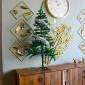 T.Concept Yılbaşı Çam Ağacı 150 cm Boy, 240 Dal, Noel Yılbaşı Dekorasyonu, Plastik Ayaklı, Kutulu thumbnail 2