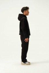 OVERSİZE UNISEX KAPÜŞONLU BASKILI SWEATSHİRT - 2