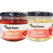 Elma Suyu Konsantresi 300 Ml- Hurma Suyu Konsantresi 300 Ml 2'li Set (TATLANDIRICI SETİ) - 1