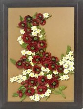 El İşçiliği İle Seramik Hamurundan Çiçek Temalı Tablo-Art 9 - 1