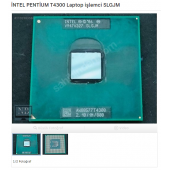 İNTEL PENTİUM T4300 Laptop işlemci SLGJM - 1
