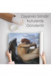Alexandre Cabanel Fallen Angels Eyes Kanvas Duvar Sanatı, Klasik Sanat Duvar Örtüsü Halısı 5385  - 5