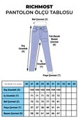 Önü Dekoratif Taşlı Yüksek Belli Cepli Mom Fit Kadın Kot Pantolon Jean Durulanmış Mavi Dört Mevsim - 3