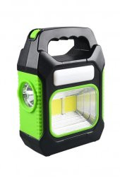 Sarj Edilebilir ve Solar Sarjlı Portatif Taşınabilir Yeşil Kamp Feneri Avcılık Feneri - 1