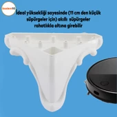 Kuğu Mobilya Kanepe Masa Puf Sehpa Ayağı Beyaz Düz Baza Ayakları 11 Cm - 5