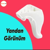 Kuğu Mobilya Kanepe Masa Puf Sehpa Ayağı Beyaz Düz Baza Ayakları 11 Cm - 3