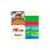 Bulgaristan Temalı Dörtlü Taş Magnet thumbnail 1