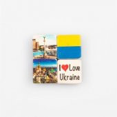 Ukrayna Temalı Dörtlü Taş Magnet thumbnail 1