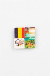 Romanya Temalı Dörtlü Taş Magnet thumbnail 4