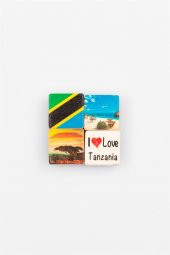 Tanzanya Temalı Dörtlü Taş Magnet thumbnail 4