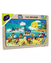 Playwood Ahşap Eğitici Puzzle Yaz Mevsimi ONY117 - 1