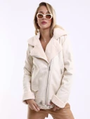 Mtn M18456 Kadın Nubuk İçi Kürklü Fermuarlı Ceket thumbnail 1