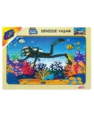 Playwood Ahşap Eğitici Puzzle Denizde Yaşam ONY188 - 1