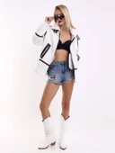 Mtn M2201 Kadın Oversize Tüylü Ceket thumbnail 4