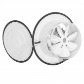 Kapaklı Banyo Wc İşyeri Havalandırma Aspiratörü Fanı Kirli Hava Kötü Koku Metal Vantilatör 200 mm thumbnail 4