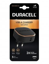 Duracell 12W Telefon / Tablet Şarj Başlığı 1xUSB 5v/2.4A - Siyah - 1