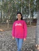 BİSİKLET YAKA BARBİE BASKILI SWEATSHİRT /KAZAK - 5